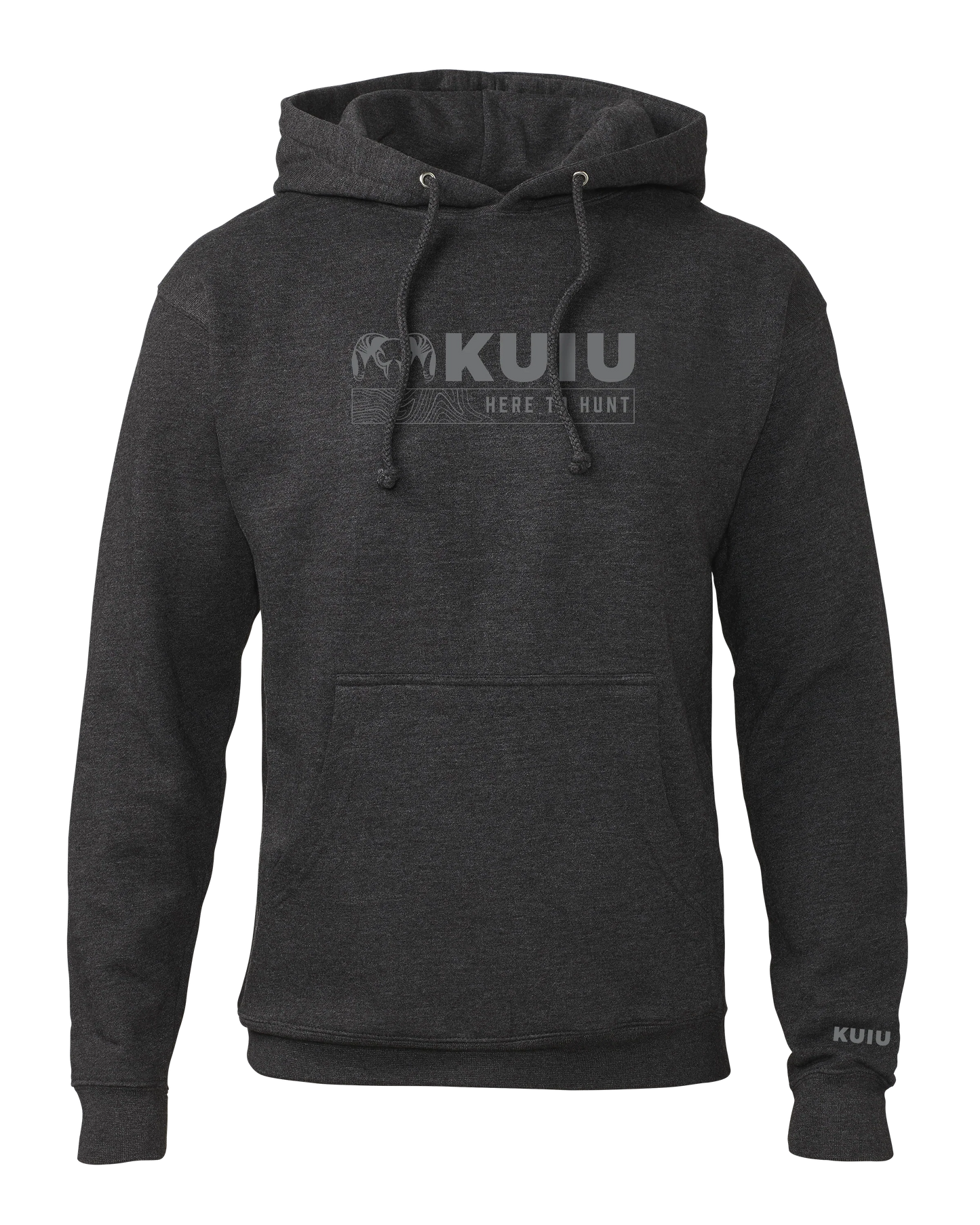 KUIU Topo Here to Hunt Hoodie | Charcoal