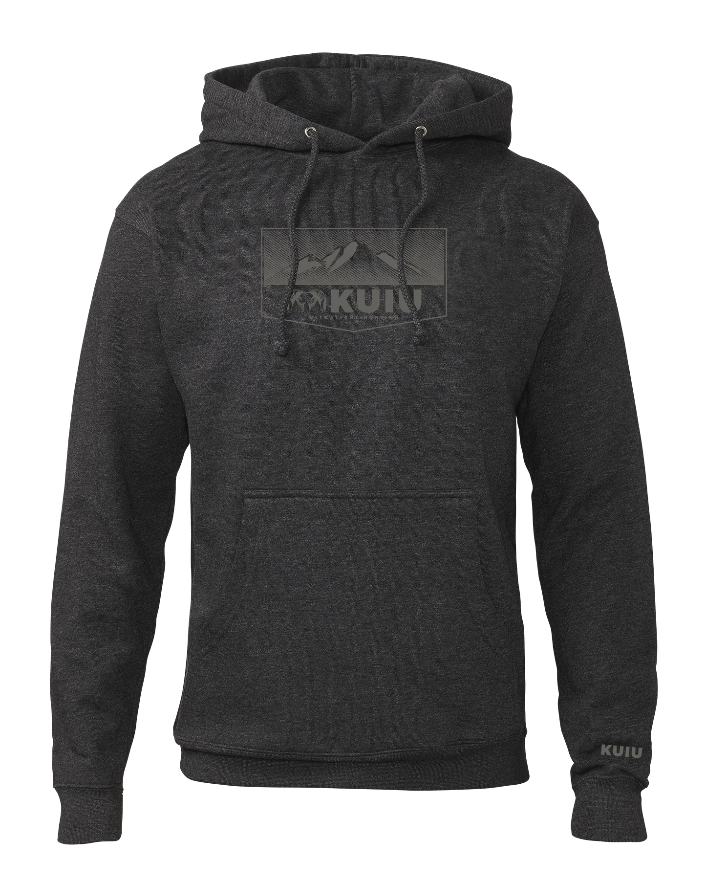 KUIU Ultralight Mountain Logo Hoodie | Charcoal