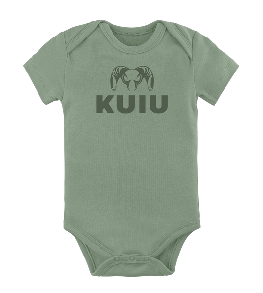 KUIU Stacked Logo Baby One-Piece | Thyme