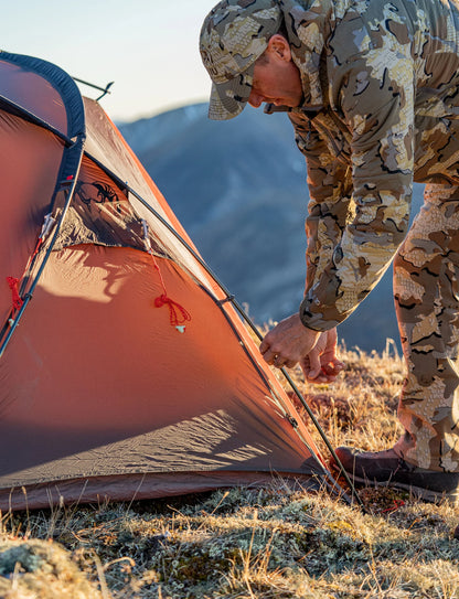 Mountain Star 2 Person Tent Set | Gunmetal-Orange