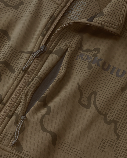 Ridgepoint Fleece Zip-T | Coyote Brown Tonal