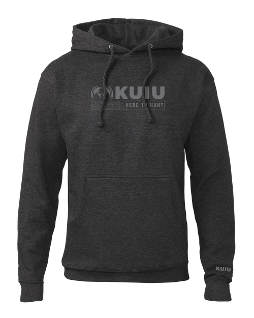 KUIU Topo Here to Hunt Hoodie | Charcoal
