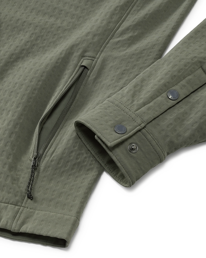 Blockfield Fleece Shirt Jacket | Dark Sage