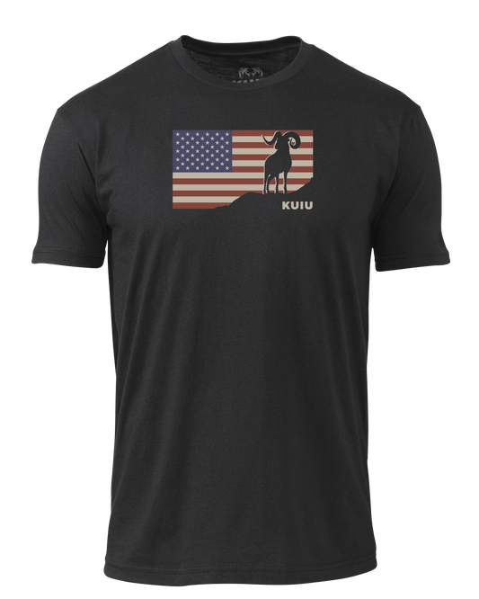 KUIU Ram Flag T-Shirt | Black