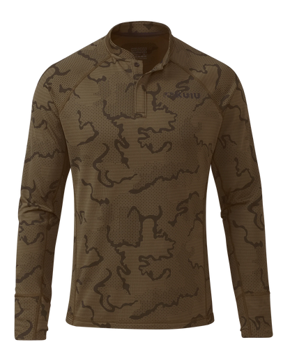 Ridgepoint Fleece Henley | Coyote Brown Tonal