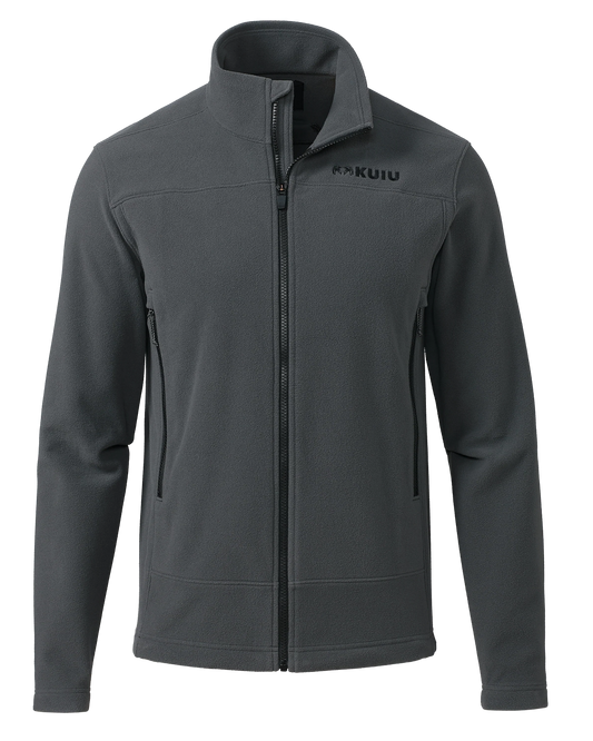 Border Fleece Full Zip | Gunmetal