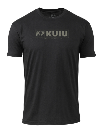KUIU Topo Block Logo T-Shirt | Black