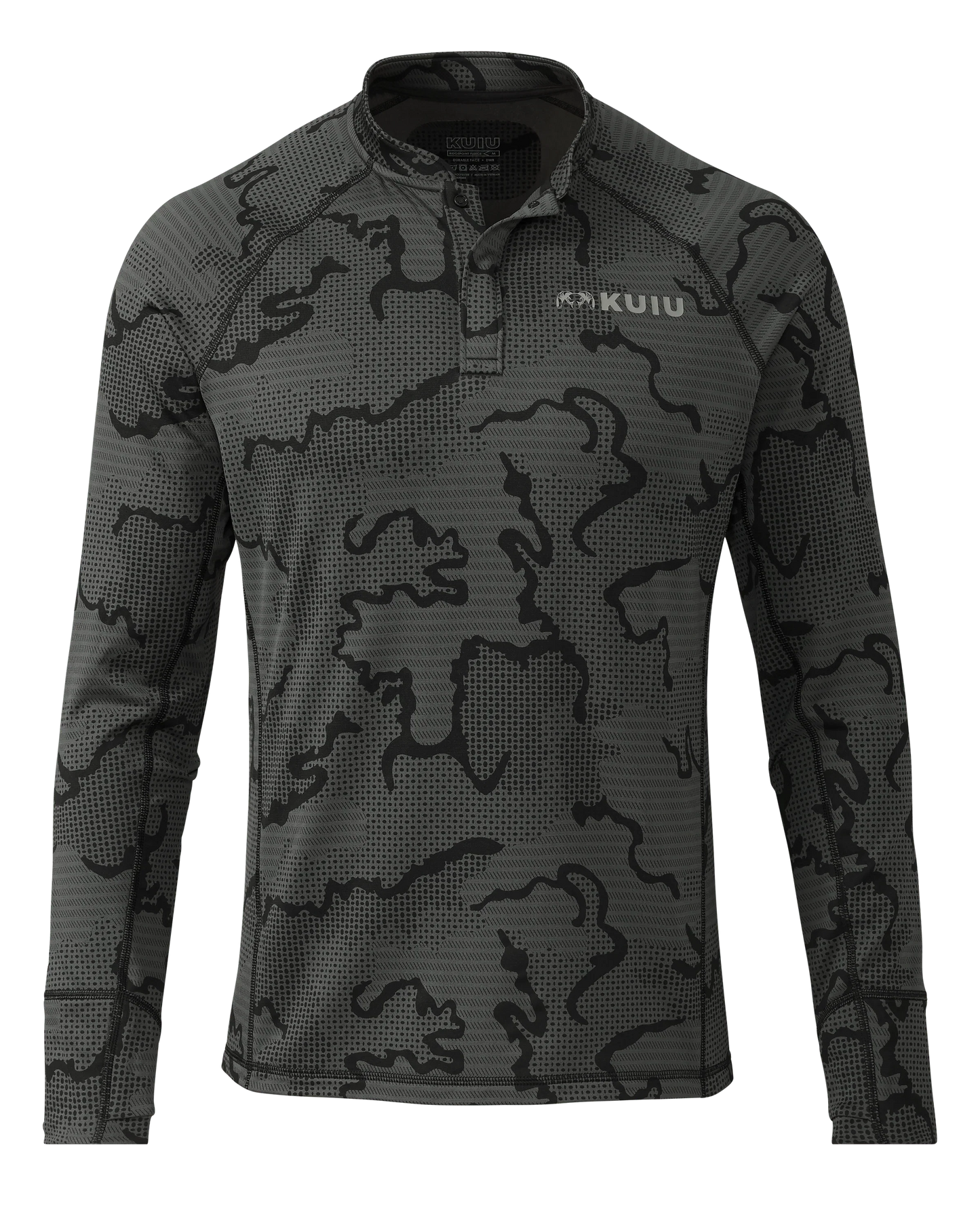 Ridgepoint Fleece Henley | Black Tonal