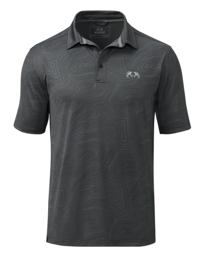 KUIU Performance Polo Topo | Gunmetal Topo
