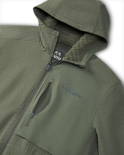 Blockfield Fleece Hoodie | Dark Sage