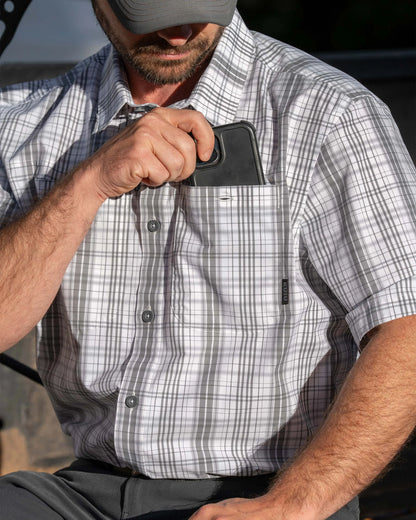 Borrego SS Shirt | Gravel Plaid