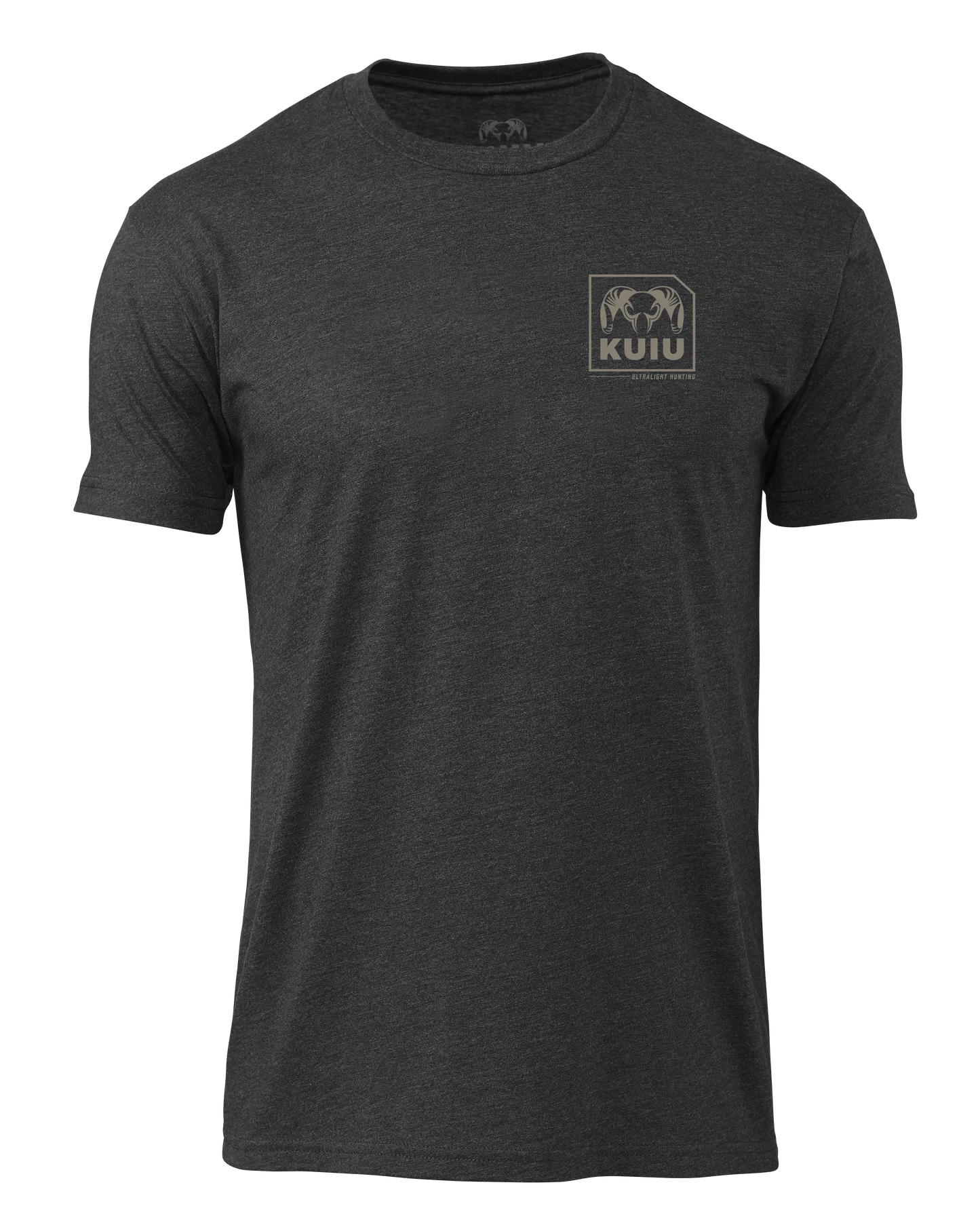 KUIU Square Chest Logo T-Shirt | Charcoal