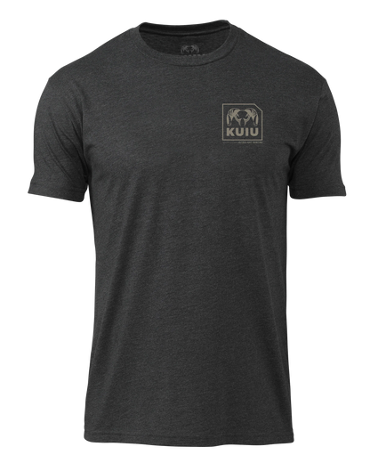KUIU Square Chest Logo T-Shirt | Charcoal