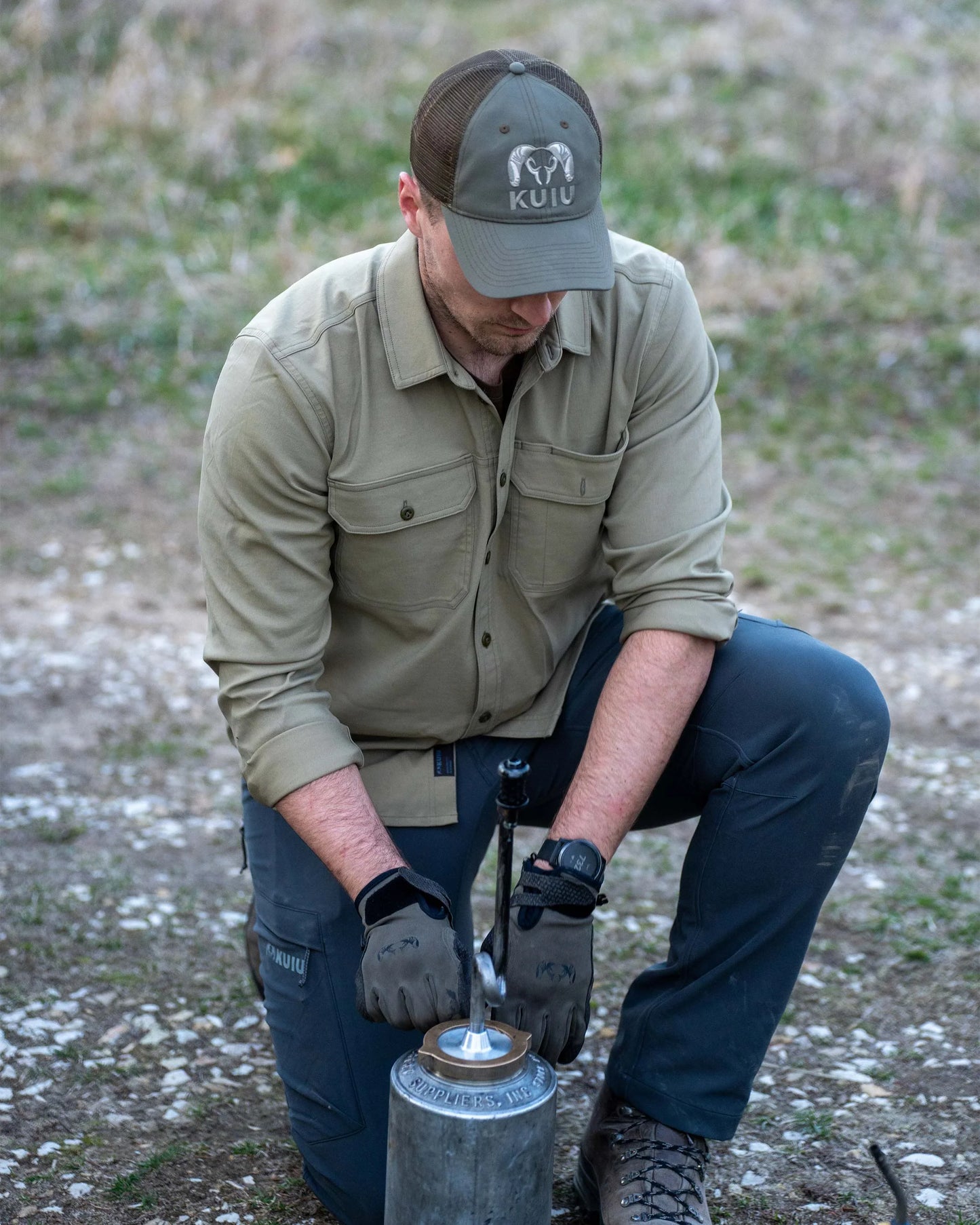 Motive LS Workgrade Shirt | Stone
