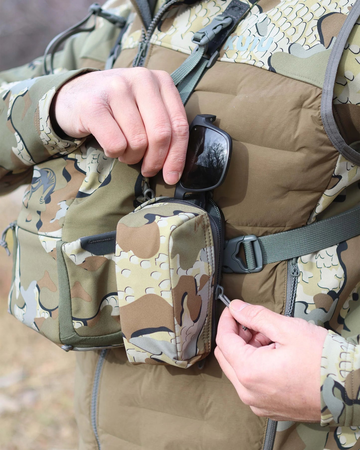 PRO G3 Bino Harness Accessory Pocket | Verde