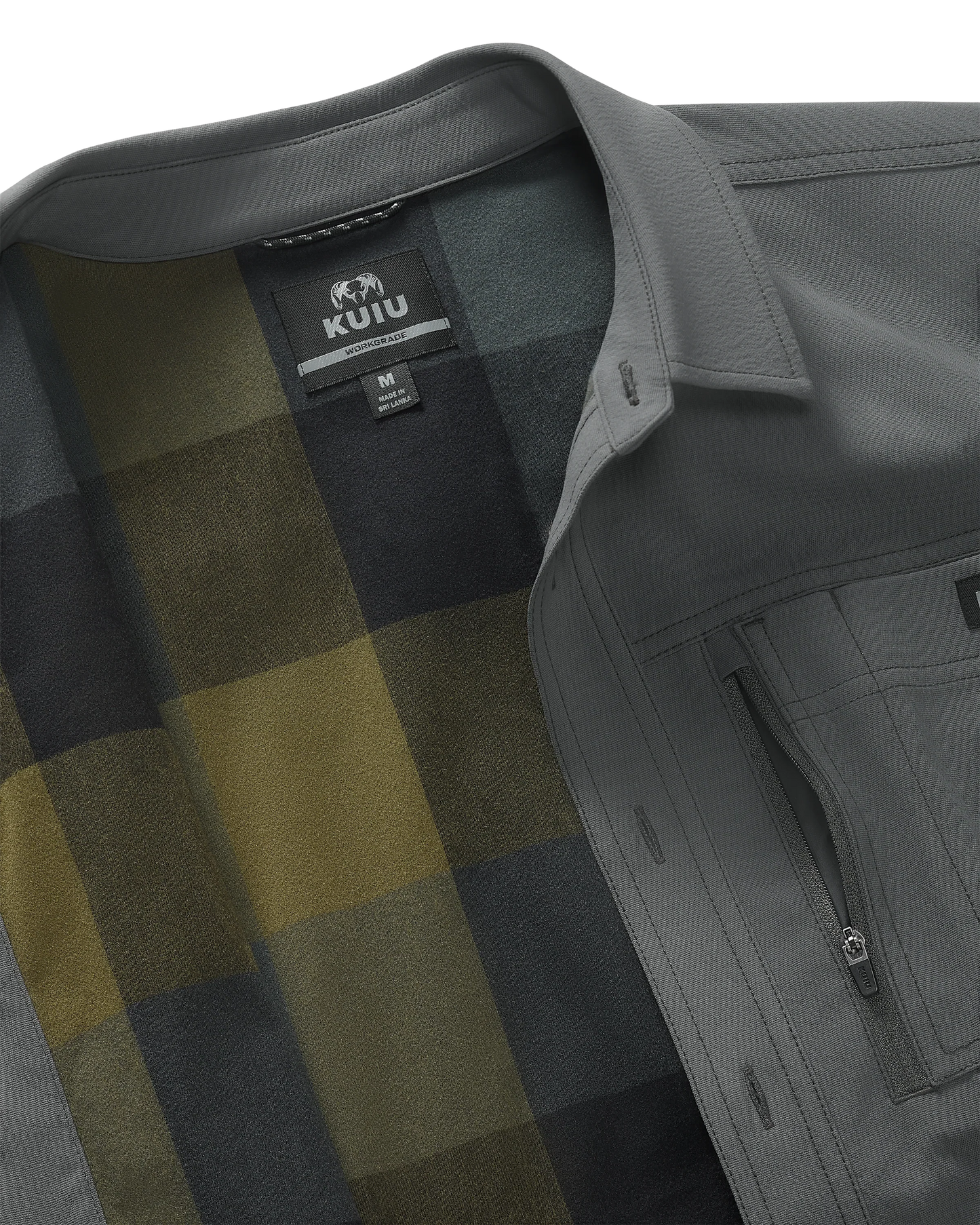 Motive Flannel Lined Shirt Jacket | Gunmetal