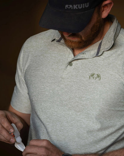 KUIU Performance Polo | Heather Buckbrush
