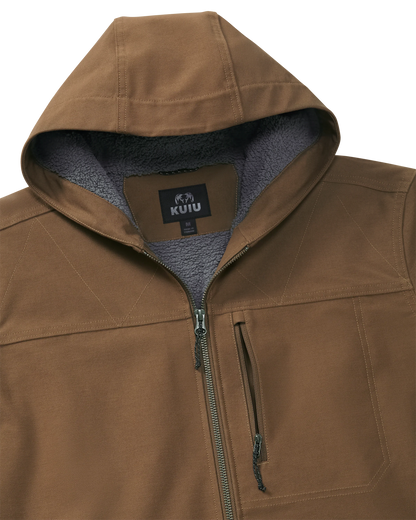 Brawley Hooded Fleece Jacket | Saddle