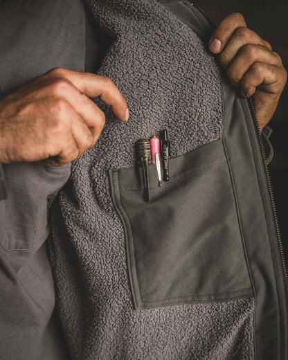 Brawley Hooded Fleece Jacket | Saddle