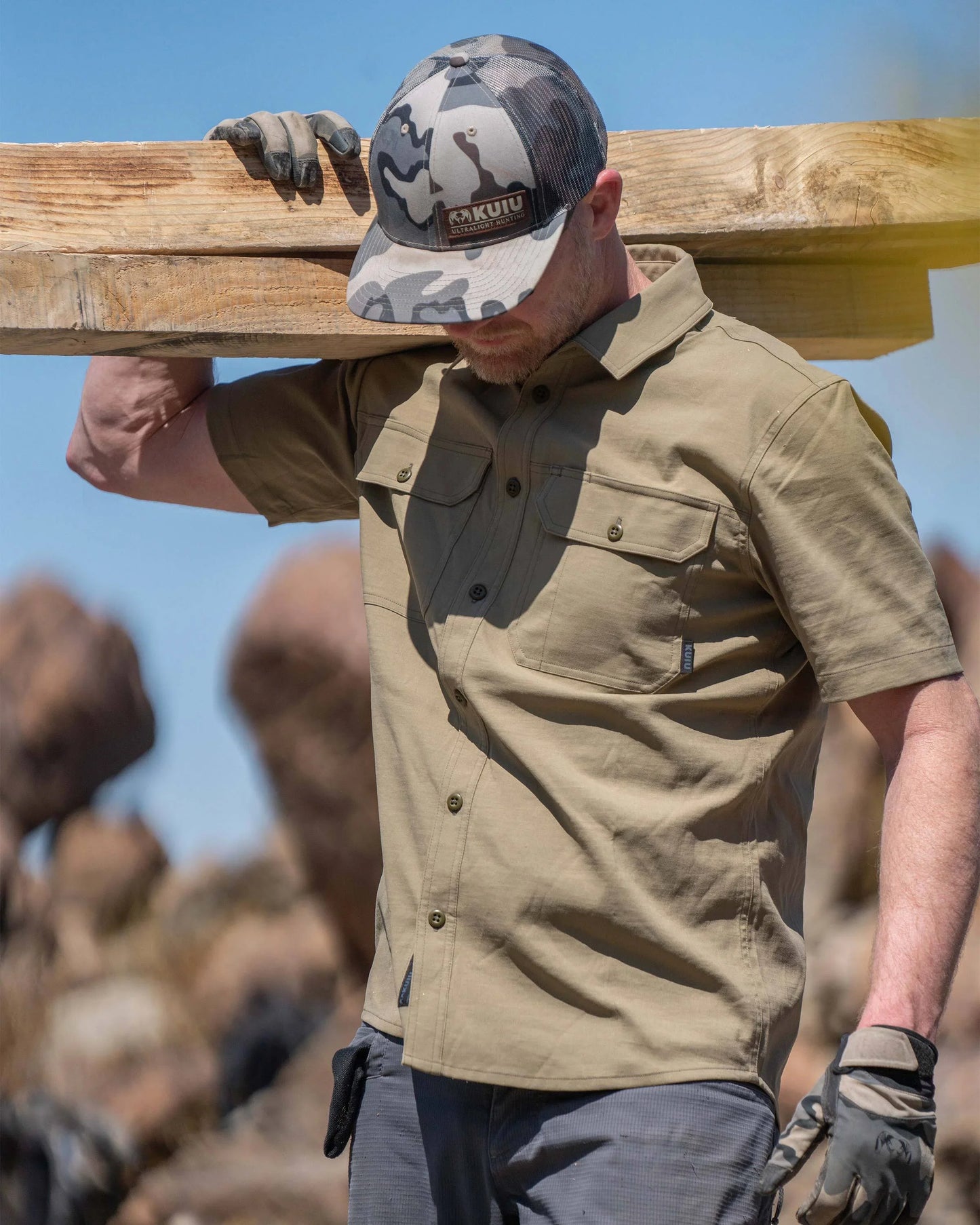 Motive SS Workgrade Shirt | Stone