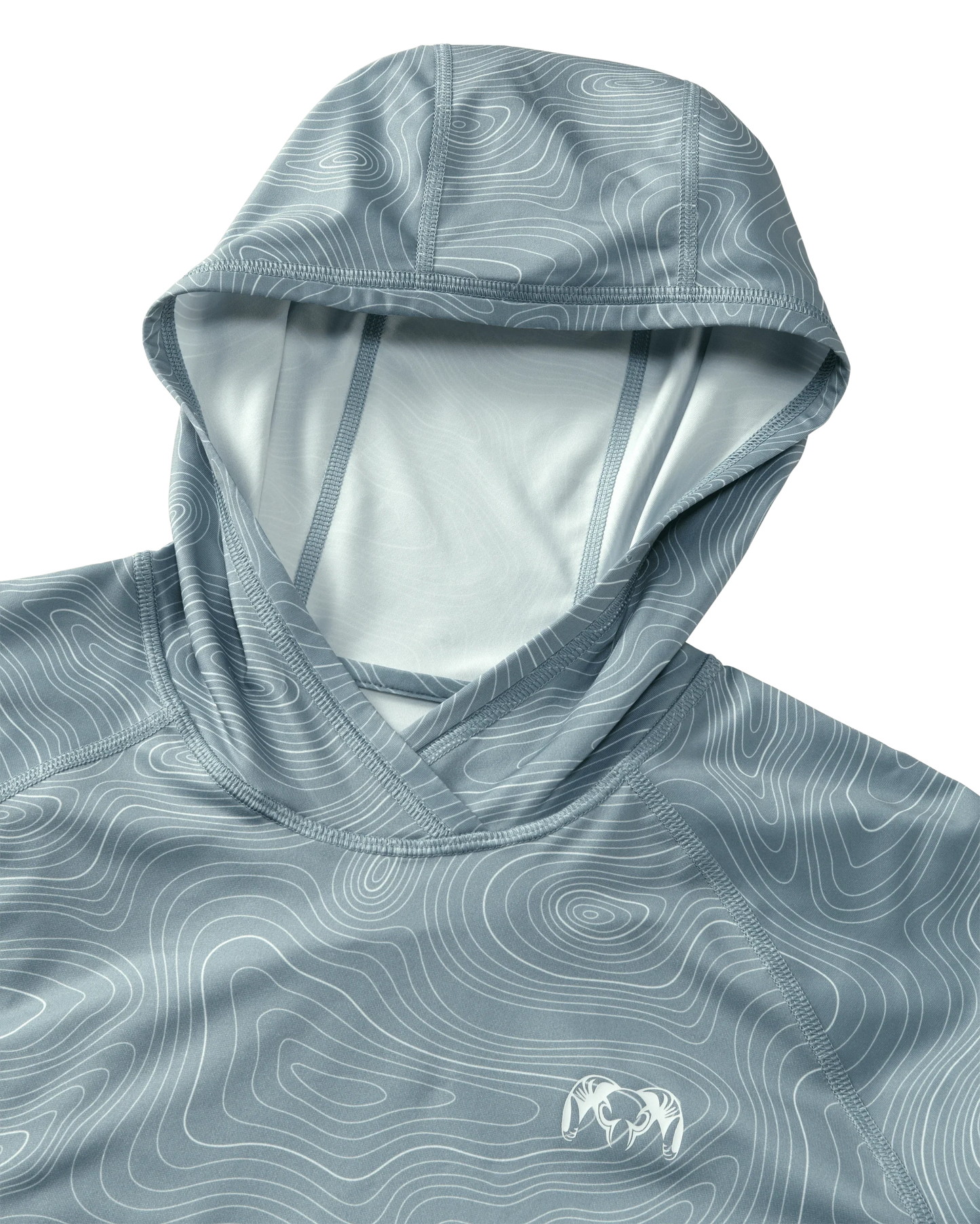 Gila LS Hoodie Topo | Glacier Topo Print