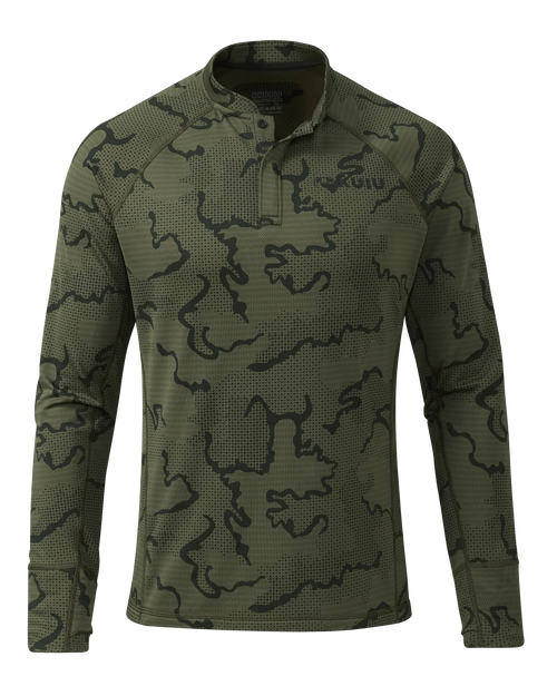 Ridgepoint Fleece Henley | Olive Tonal