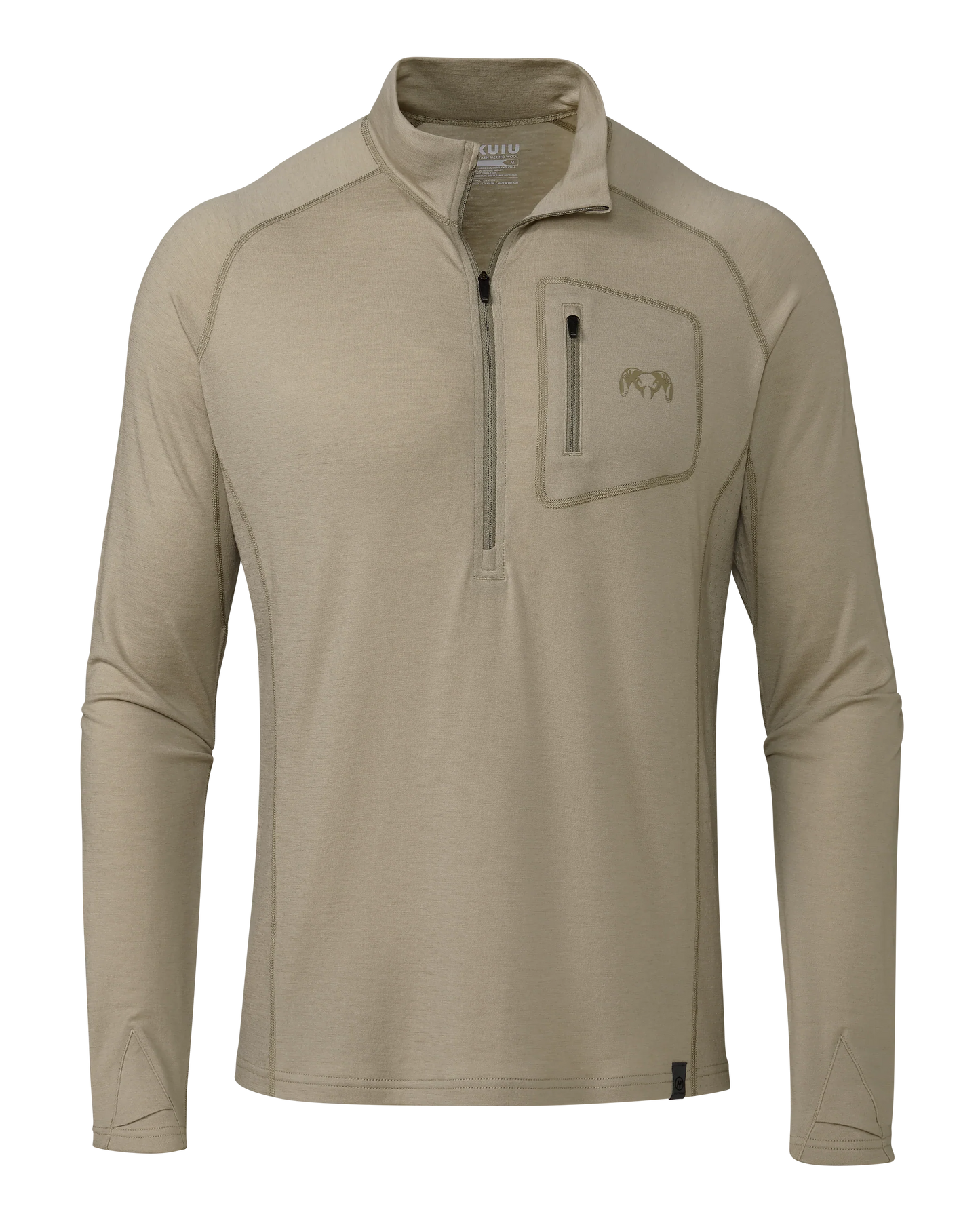 ULTRA Merino 145 Zip-T Hunting Shirt | Bone