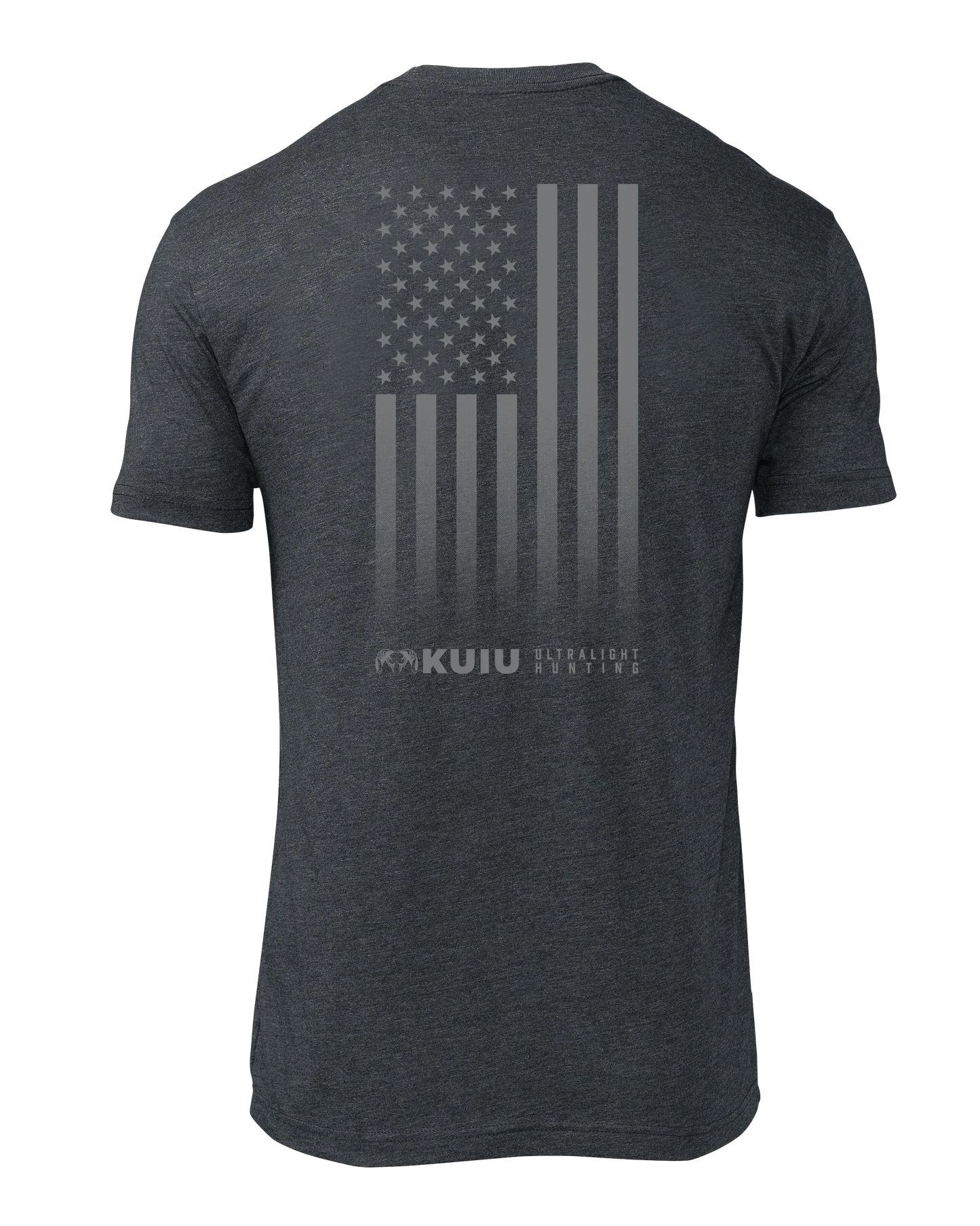KUIU Vertical Flag Logo T-Shirt | Charcoal