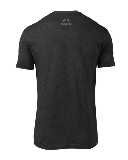 KUIU Topo Block Logo T-Shirt | Charcoal