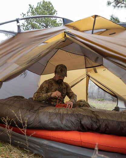 Mountain Star 3 Person Tent | Gunmetal-Camel