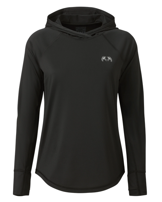 Women's Gila LS Hoodie | Black