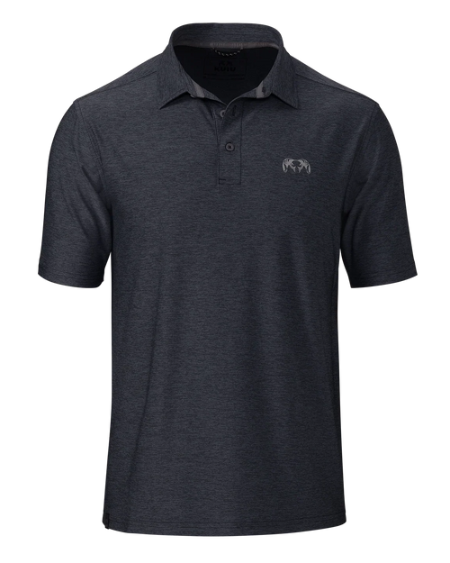 KUIU Performance Polo | Heather Steel Blue