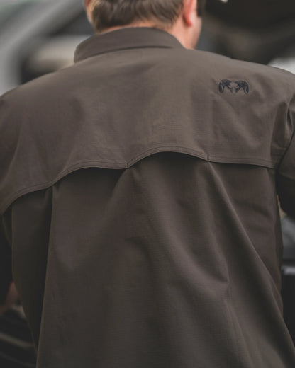 Gauge SS Work Shirt | Asphalt