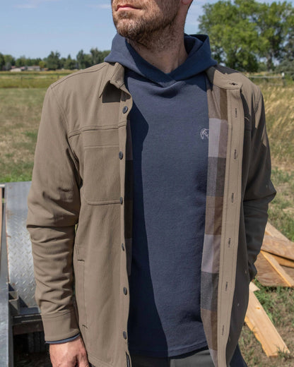 Motive Flannel Lined Shirt Jacket | Steel Blue
