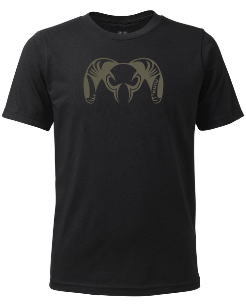 Youth Engraved Ram T-Shirt | Black