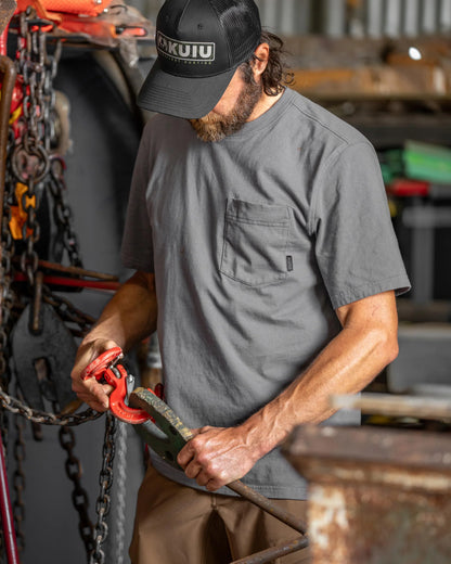 Workgrade SS Pocket Crew | Steel Blue