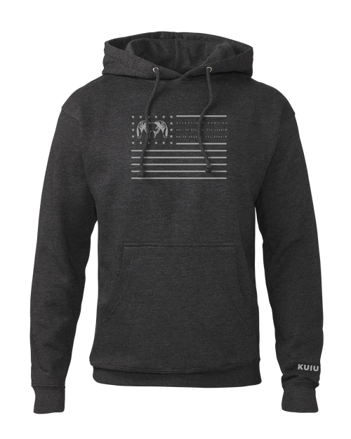 Info Flag Hoodie | Charcoal