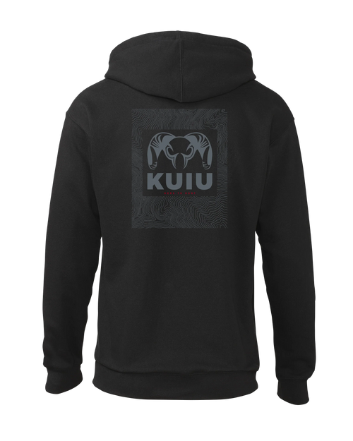KUIU Topo Back Logo Hoodie | Black