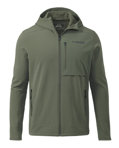 Blockfield Fleece Hoodie | Dark Sage