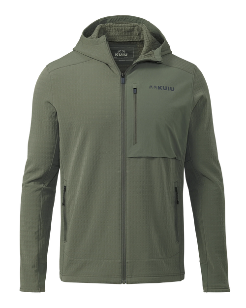 Blockfield Fleece Hoodie | Dark Sage