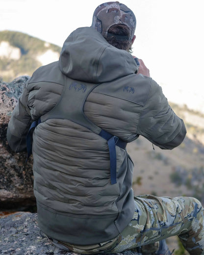 Axis Thermal Hybrid Hooded Jacket | Black-Gunmetal