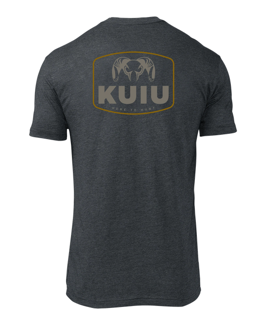 KUIU Here to Hunt Patch T-Shirt | Charcoal