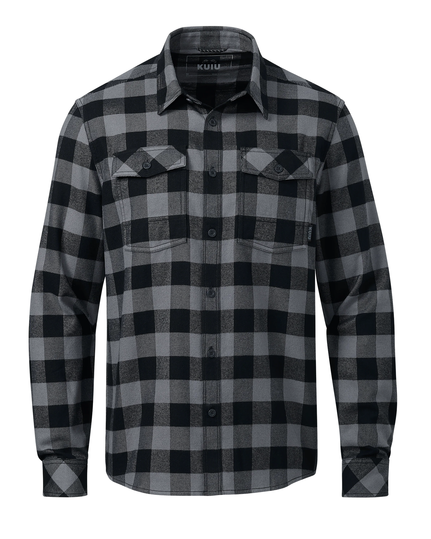 Field Flannel Shirt | Gunmetal Buffalo Check