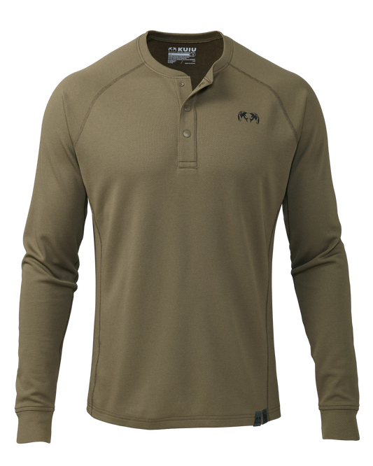PRO Merino 200 Henley | Ash