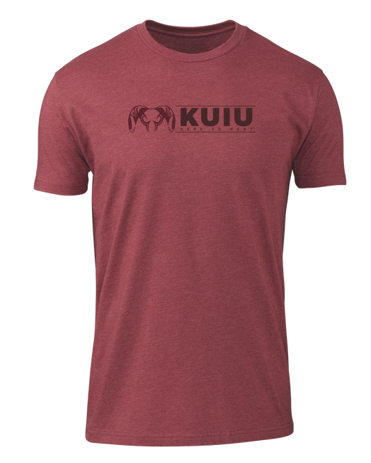 KUIU Here to Hunt Logo T-Shirt | Cardinal