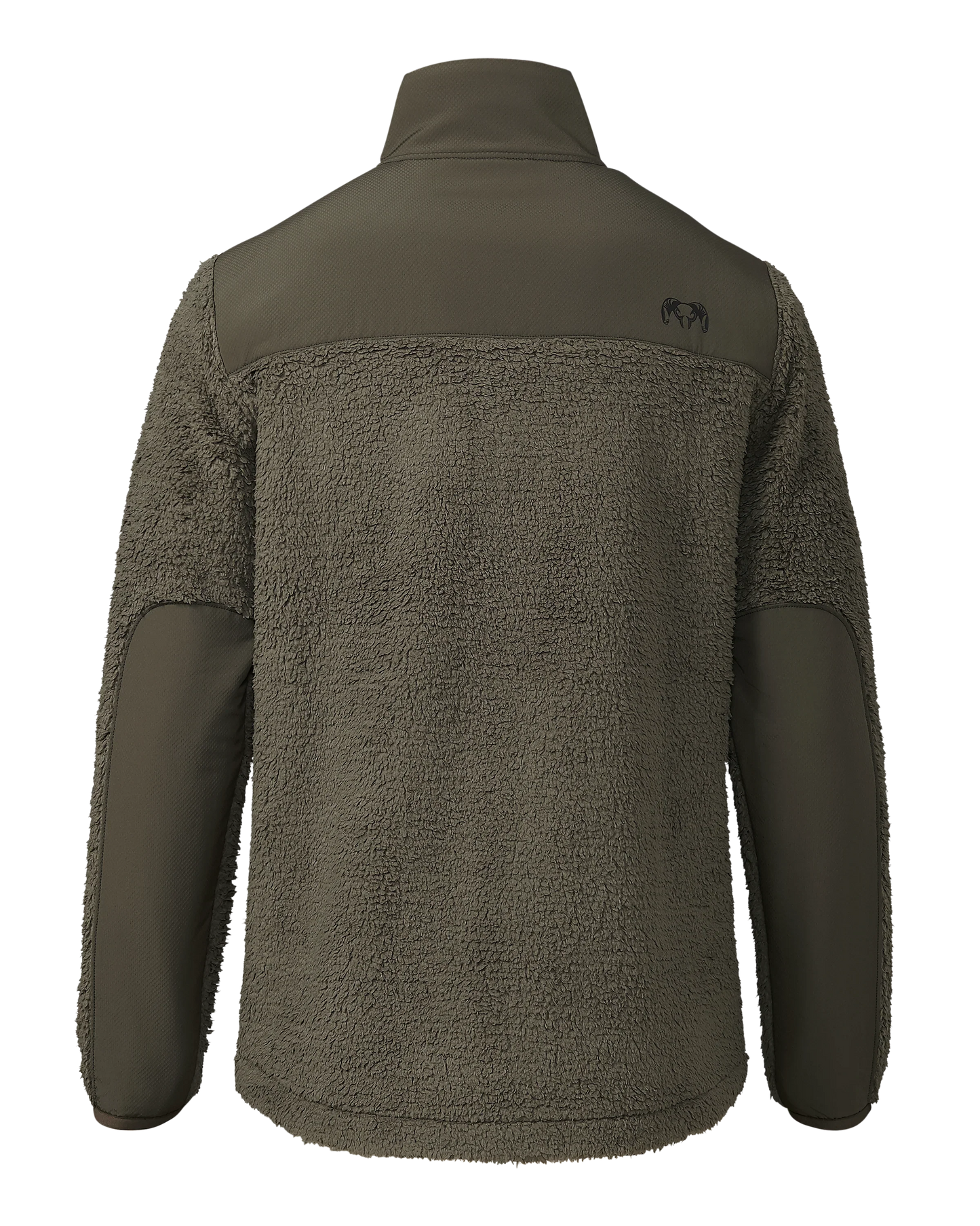 Sherpa Fleece Zip Pullover | Ash