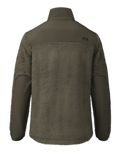 Sherpa Fleece Zip Pullover | Ash