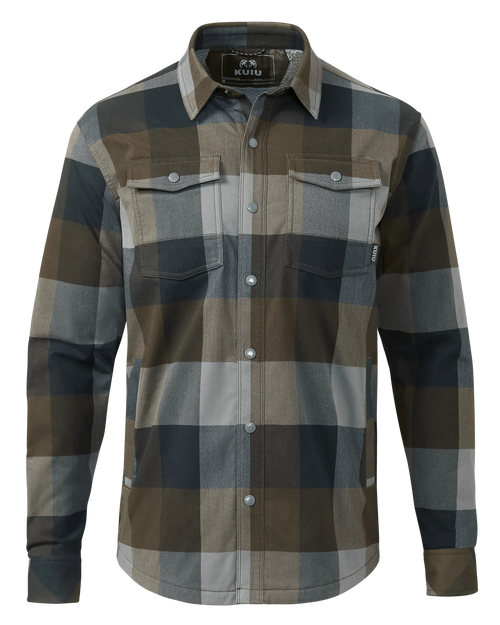 Field Flannel Fleece Shirt Jacket | Vias Plaid