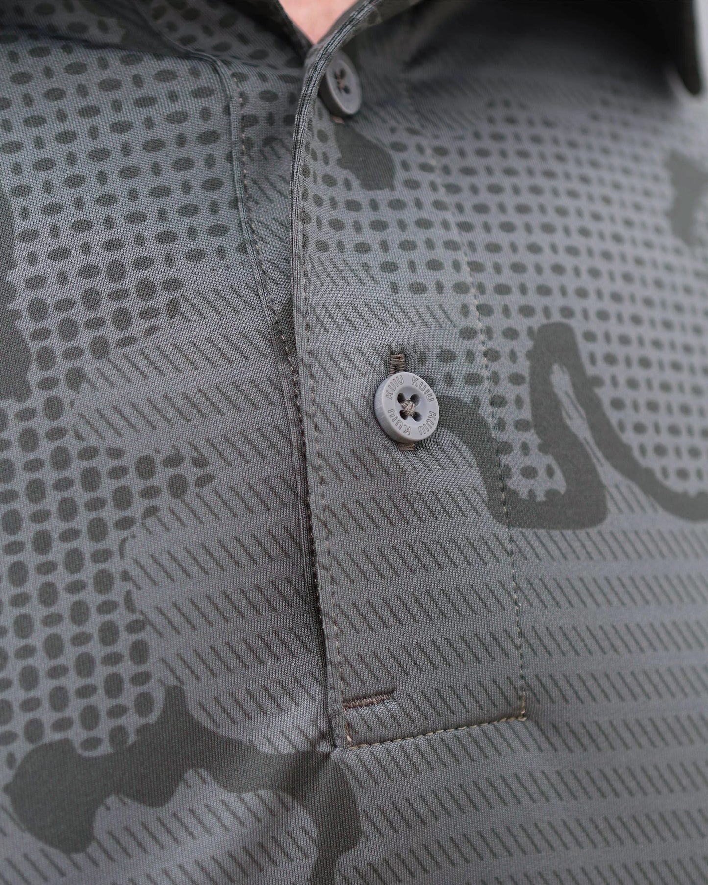 KUIU Performance Polo | Heather Steel Blue