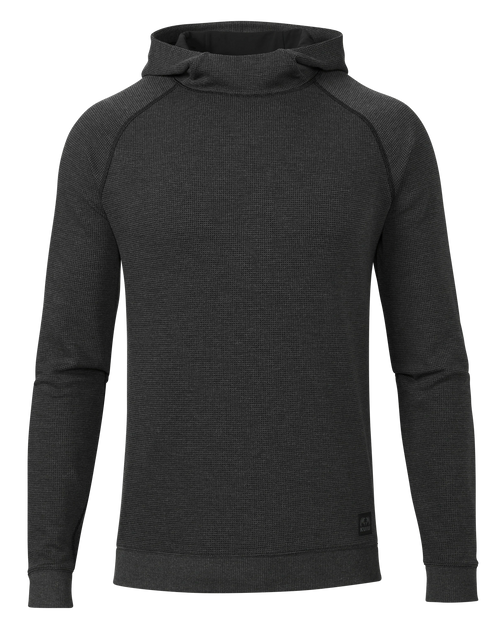 Canyon Waffle Hoodie | Black Heather